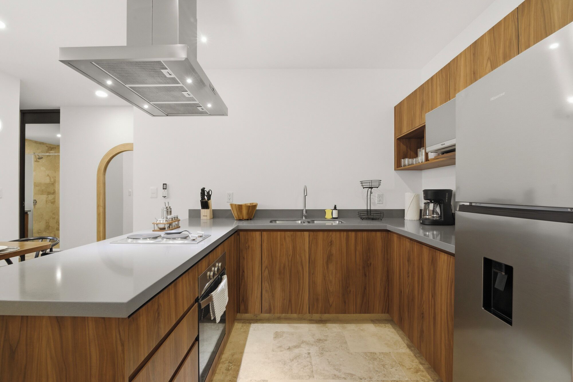 Appartamento Comfort, 2 camere da letto | Cucina privata | Frigorifero con congelatore, microonde, forno, piano cottura