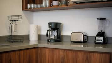 Comfort Apartment, 2 Bedrooms | Private kitchen | Full-sized fridge, microwave, oven, stovetop