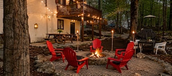 Game Room Retreat | Fire Pit, Pets & Pocono Fun