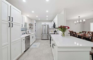 Fridge, microwave, oven, stovetop - Sarasota Springs Pool Retreat | Heated Pool • Pet-Friendly • Near Siesta Key (Sarasota)