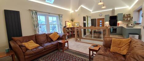 Smart TV, DVD player, books