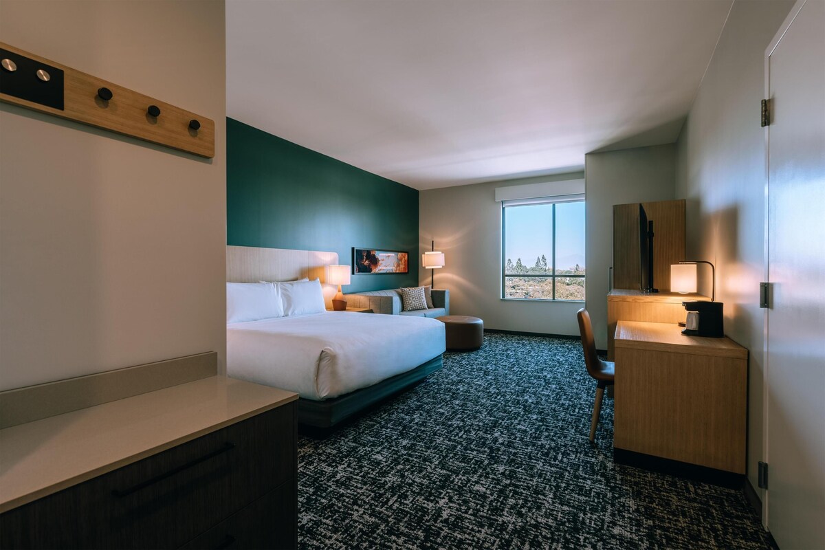 Room, 1 King Bed with Sofa bed (Den) | In-room safe, desk, laptop workspace, blackout curtains