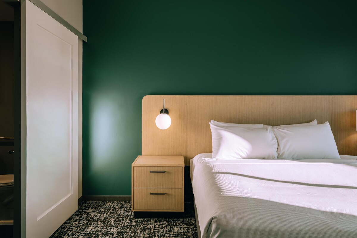 Suite, 1 Bedroom, Accessible Bathtub (Specialty, 1 King Bed & 1 Sofa Bed) | In-room safe, desk, laptop workspace, blackout curtains