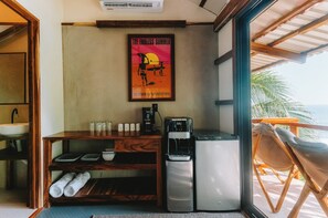 Room, Ocean View | Private kitchen | Mini-fridge, microwave