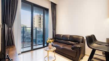 Quarto casal empresarial | Área de estar