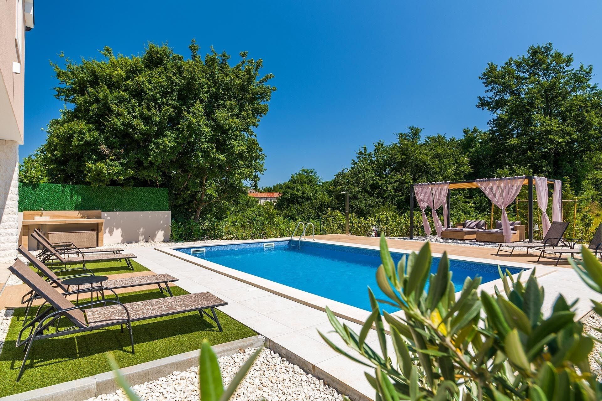 Una piscina climatizada