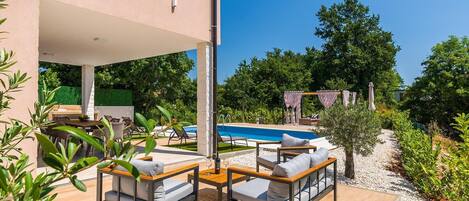 A heated pool