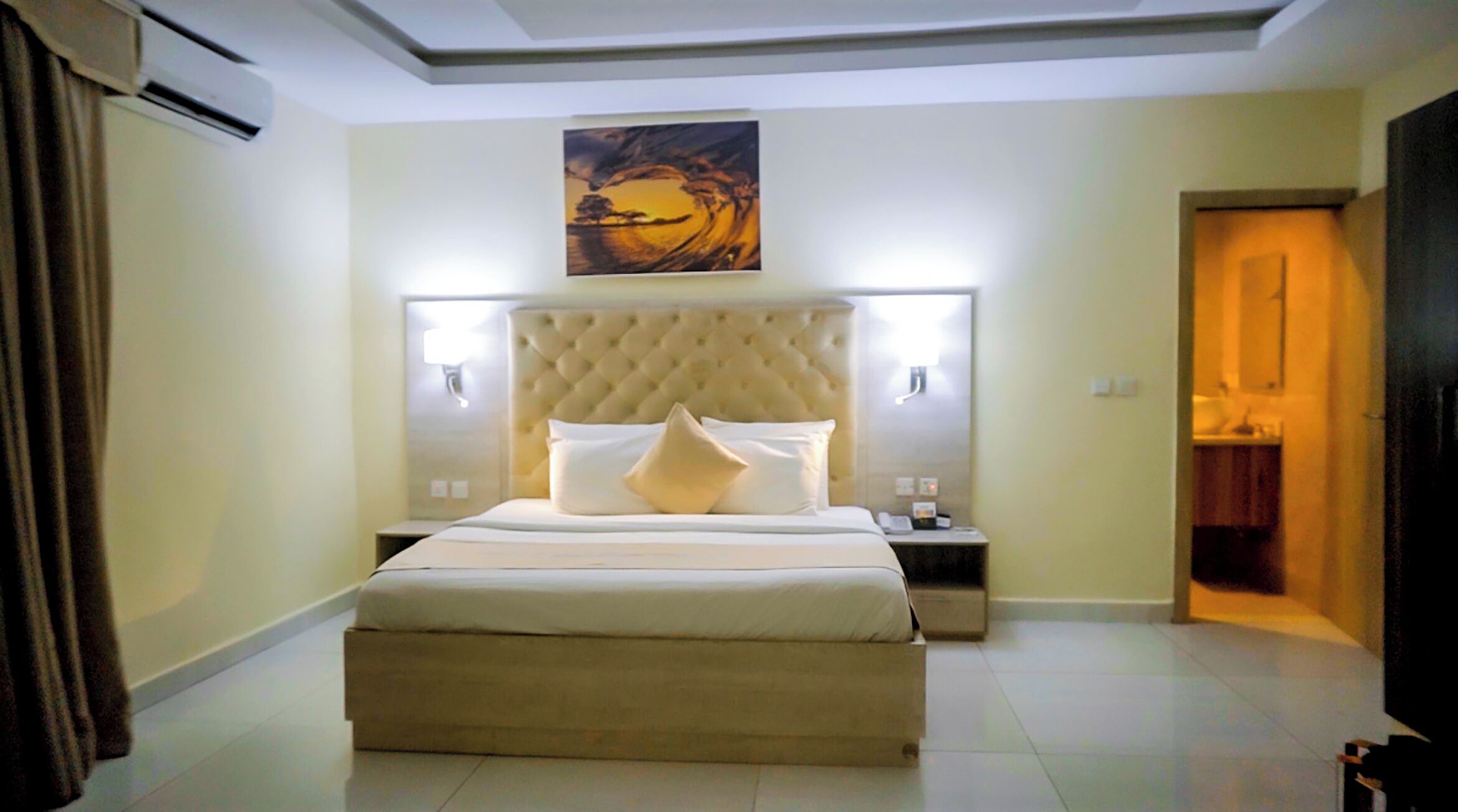 In-room safe, desk, laptop workspace, blackout drapes