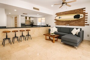 Deluxe Villa, Multiple Bedrooms, Balcony, Pool View | Living area - Pool Jacuzzi Private Villa 7BR (Puerto Aventuras)