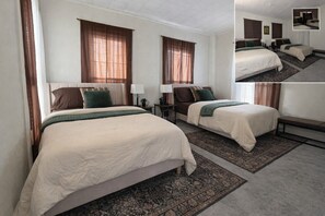 6 habitaciones, tabla de planchar con plancha y wifi gratis 