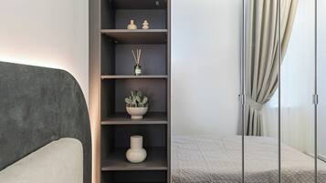 2 bedrooms, iron/ironing board, WiFi, bed sheets