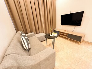 Living area - Lucentia Residence One Bedroom Homestay apartment | BBCC Lalaport | Near LRT (Kuala Lumpur)