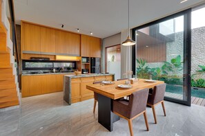 Villa, Pool View | Dining