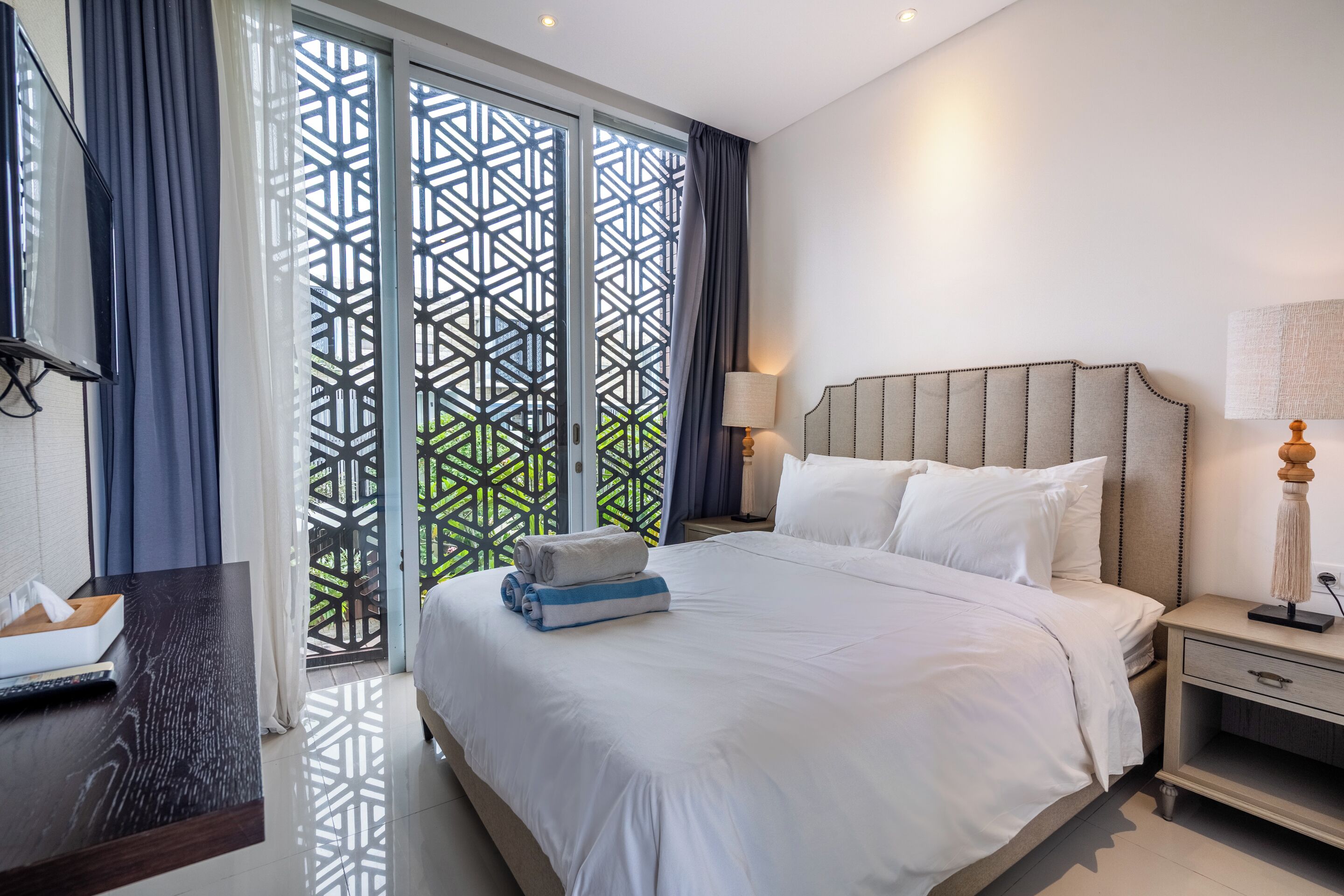 스탠다드 빌라, 침실 3개, 금연 | 침대 시트