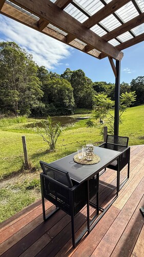 Cute & comfy cabin amongst the animals at The Vale Animal Sanctuary & Farmstay