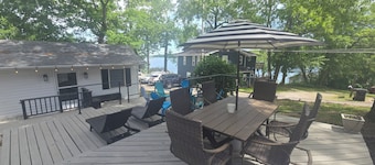 Lake James Lakehouse Retreat w/ Huge Deck, Dockspace, Great Views & room for 12!
