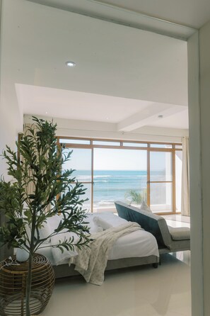 Sviitti, 1 suuri parisänky, oma kylpyhuone, merinäköala | Pimennysverhot, ilmainen Wi-Fi