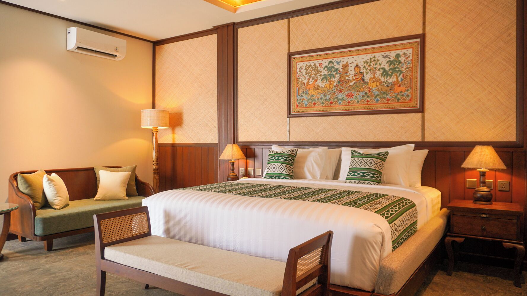 Chambre Deluxe Double ou avec lits jumeaux, vue jardin | Bureau, espace de travail pour ordinateur portable, Wi-Fi gratuit