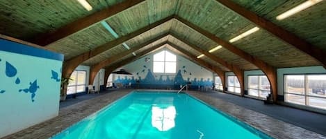 Indoor pool, a heated pool