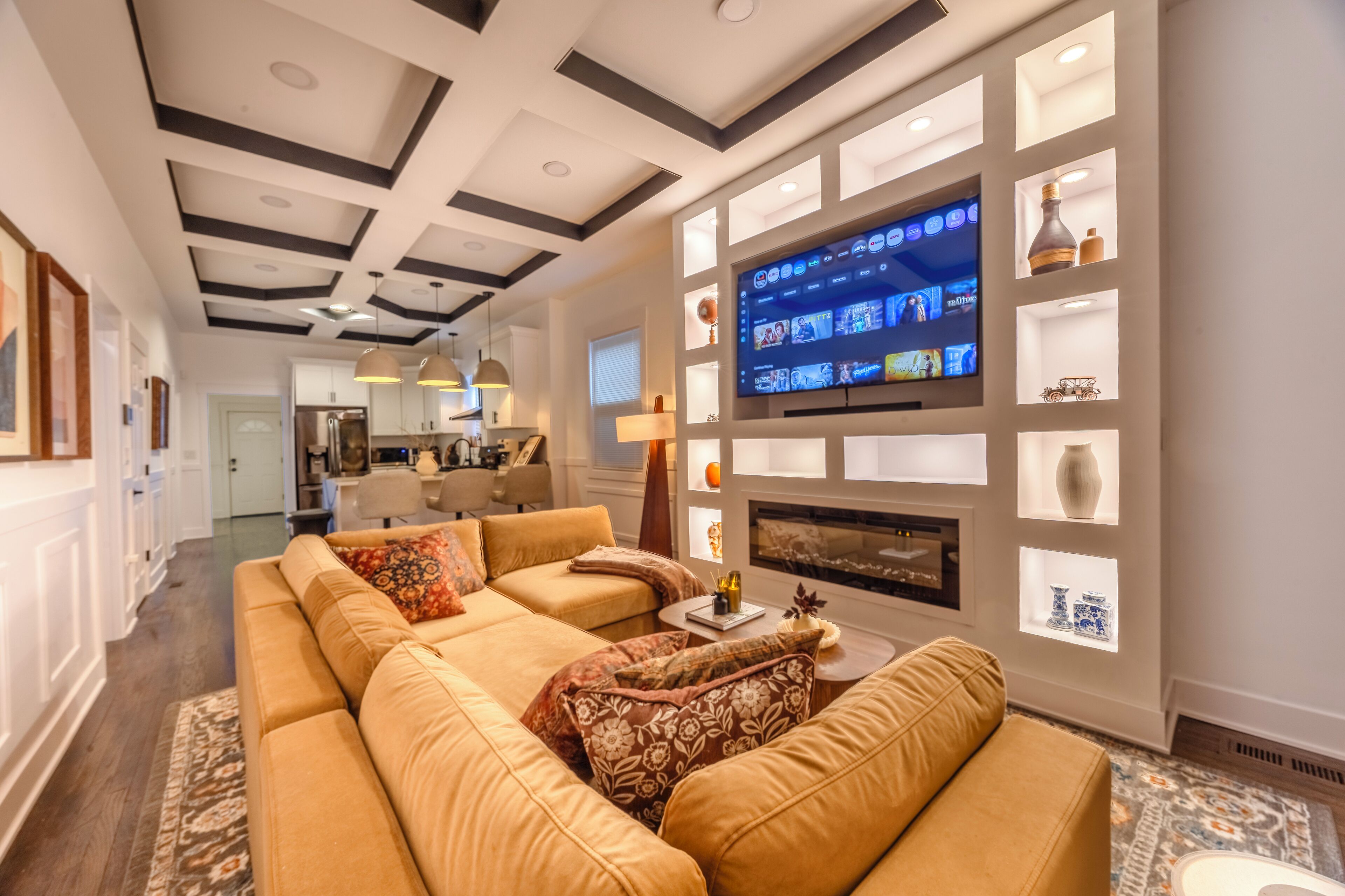 スマートテレビ、暖炉