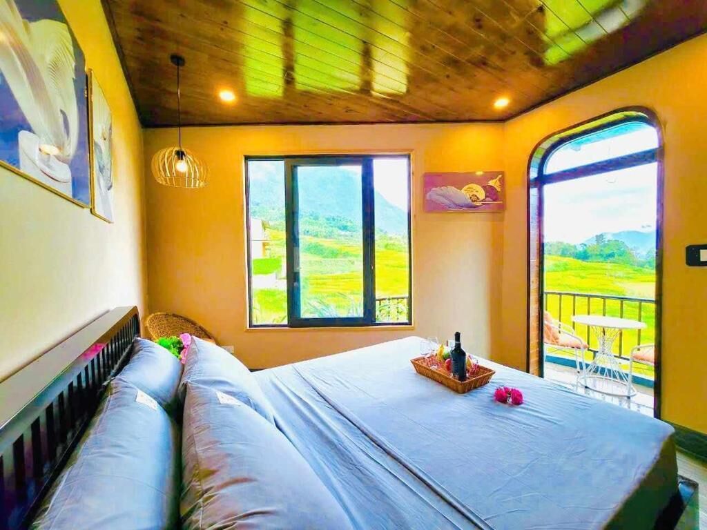 Chambre Double Luxe, balcon, vue colline