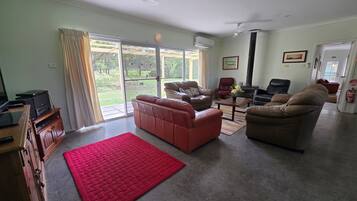 Télévision, cheminée