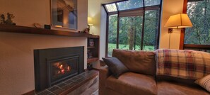 Smart TV, fireplace, DVD player, table tennis