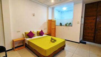 Standard Double Room, Patio, Mountain View | In-room safe, desk, laptop workspace, blackout drapes