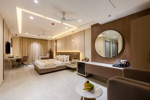 Signature Suite, City View | In-room safe, desk, laptop workspace, blackout drapes - The Delhi Dreams - A Luxury Hotel (New Delhi)