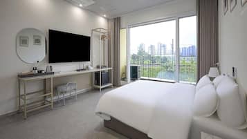 Habitación Deluxe doble | Escritorio, espacio para trabajar con un portátil, wifi gratis