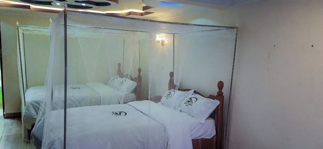 Chambre Deluxe avec lits jumeaux, vue jardin | Wi-Fi gratuit, draps fournis