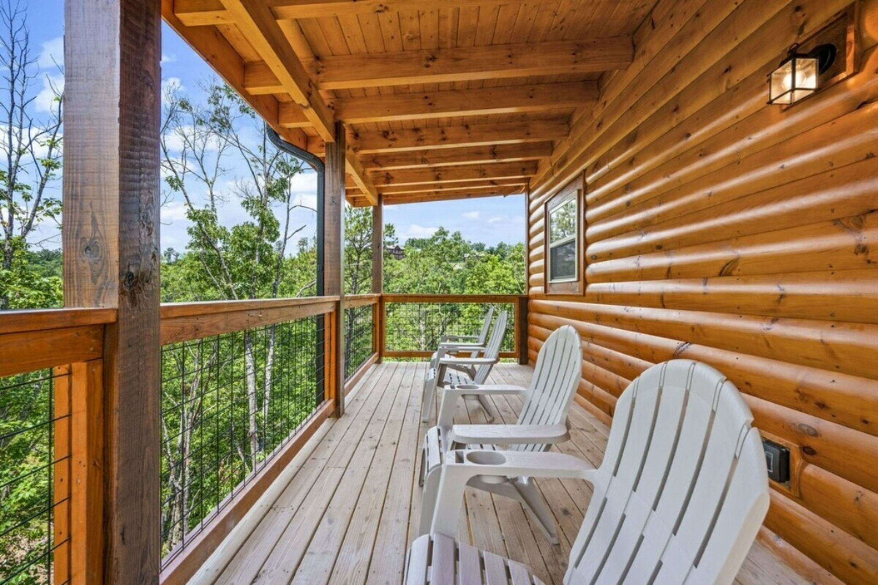 Cabane Signature, 2 chambres, bain à remous, côté montagne | Balcon