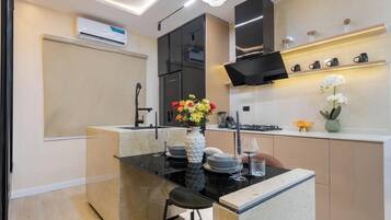 Standard-Apartment, Strandblick | Eigene Küche