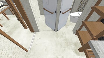 Luxury Suite, Balcony, Sea View | Bathroom | Free toiletries, soap, shampoo, toilet paper