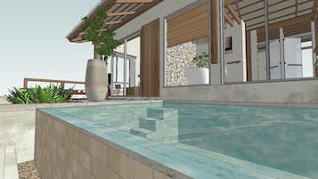 Luxury Suite, Balcony, Sea View | Pool | Outdoor pool