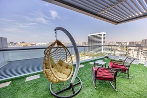 Apartment, Balcony, Beach View | Terrace/patio - Unit 805 - Jamam Residences  (Abu Dhabi)