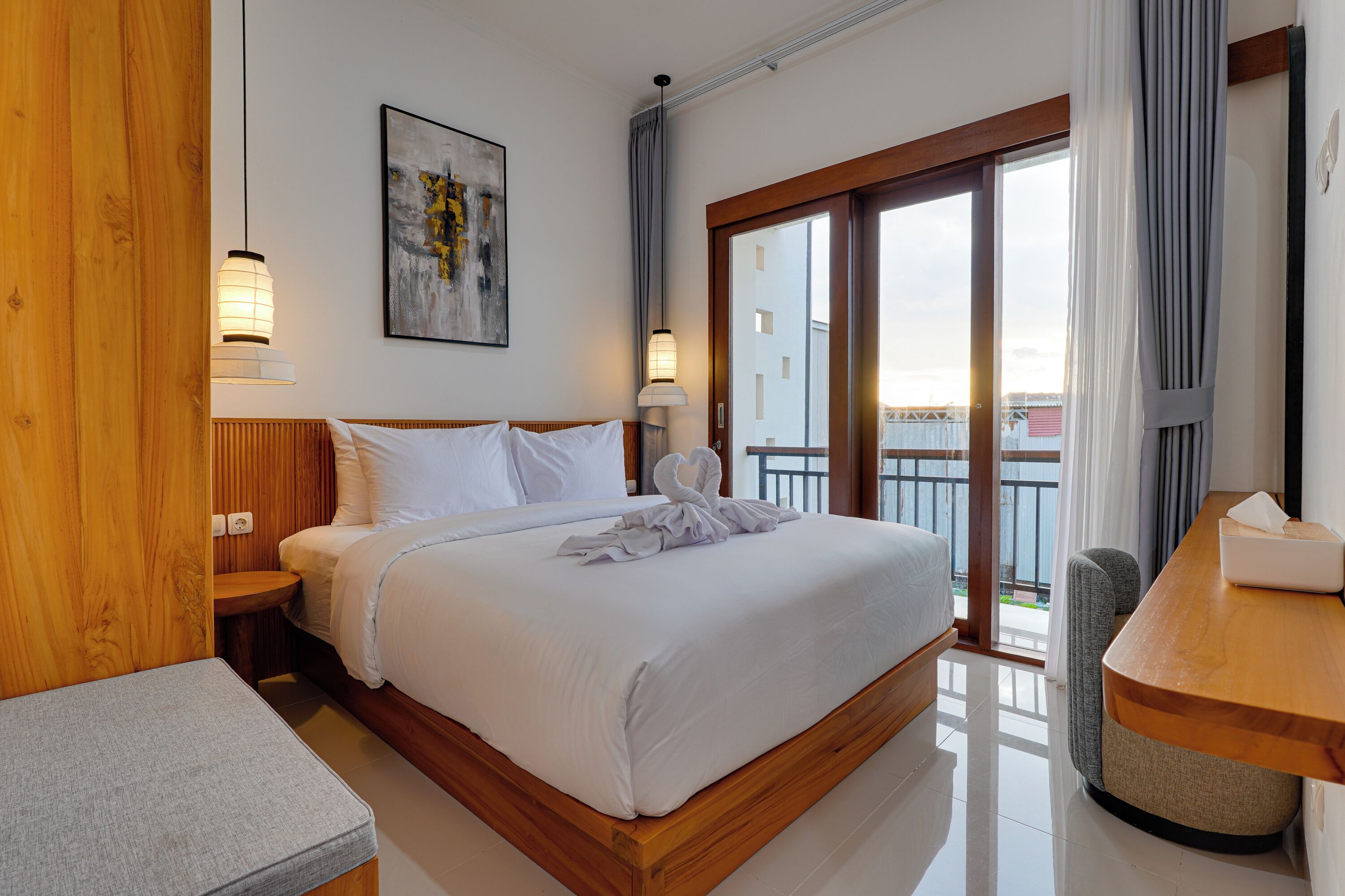 Villa, balkon, uitzicht op zwembad | Een kluis op de kamer, gratis wifi, beddengoed