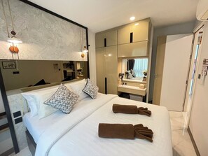 Iron/ironing board, Internet, bed sheets, wheelchair access - A205 - 1 Bedroom-1 Bath Serviced Apartment with Bubble Jaguzzi at Ao Nang Beach (Tambon Ao Nang)