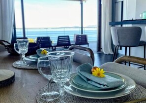 Dining - Large family villa, exceptional panoramic sea view (Coti chiavari)