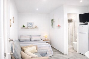 1 bedroom, bed sheets - Estudio las hermanas Conil (Conil de la Frontera)