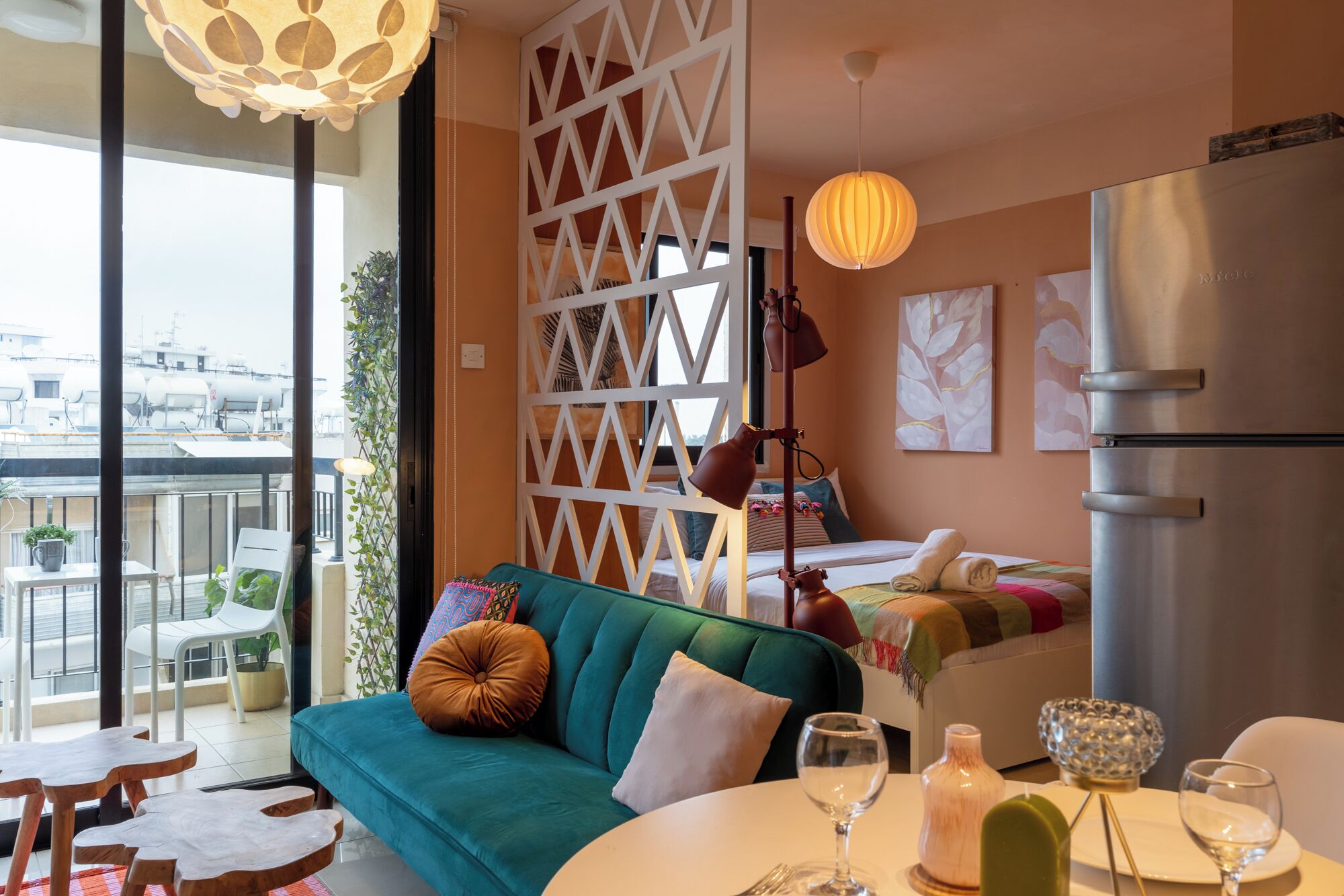 Apartment, 1 Double Bed, Kitchen, City View | Interior