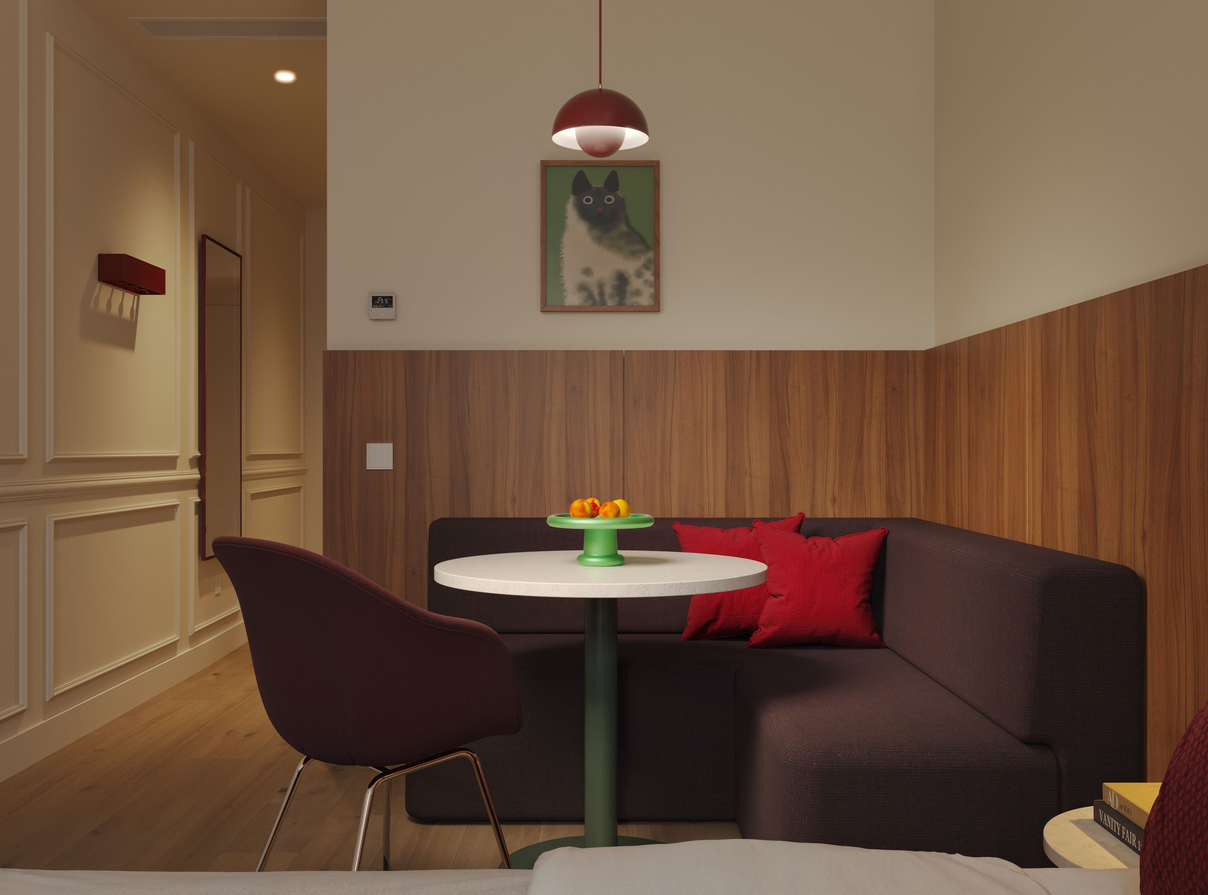 Large Studio with Kitchenette | Een kluis op de kamer, een strijkplank/strijkijzer, gratis wifi