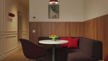 Large Studio with Kitchenette | Een kluis op de kamer, een strijkplank/strijkijzer, gratis wifi