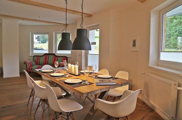 Family Apartment | Living area | 53-inch flat-screen TV with cable channels