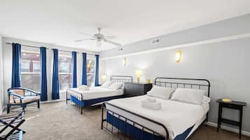 2 bedrooms, iron/ironing board, WiFi, bed sheets