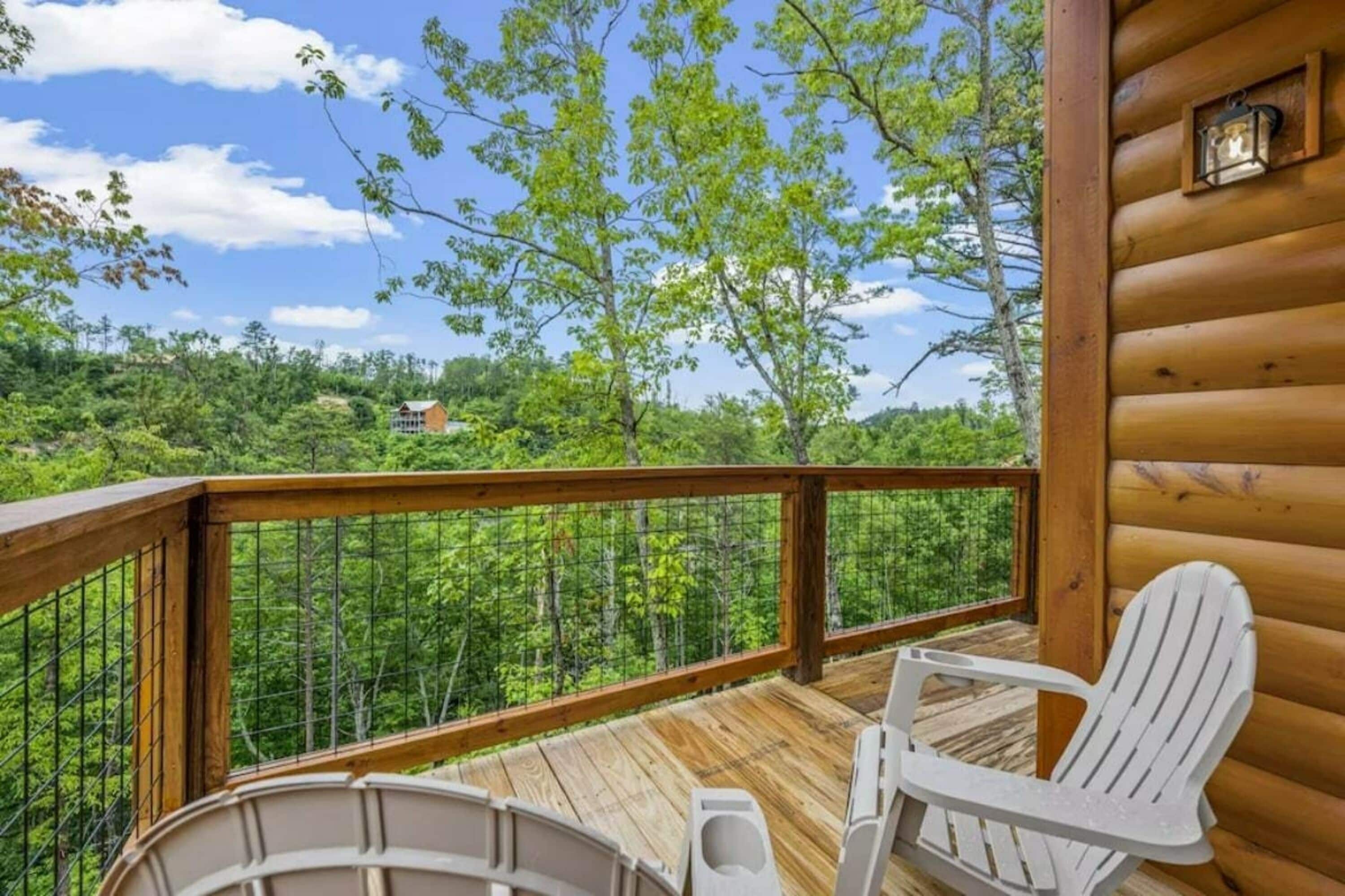 Exclusive Cabin, 2 Bedrooms, Hot Tub, Mountainside | Balcony