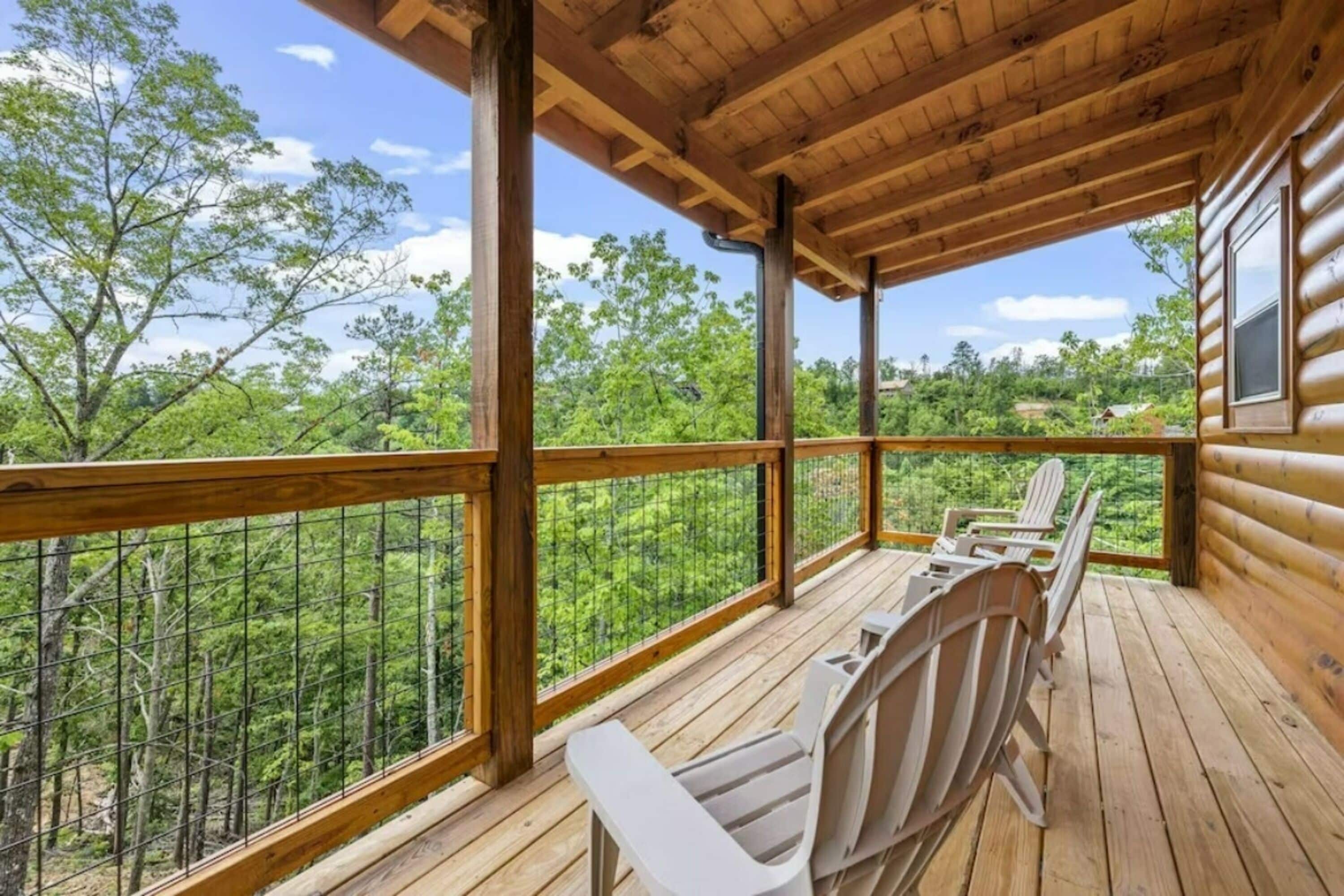 Cabaña exclusiva, 2 habitaciones, bañera de hidromasaje, junto a la montaña | Balcón