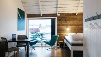 Studio, Küche (Myklebustbua #3) | Ausblick vom Zimmer