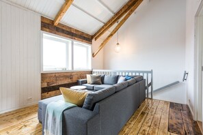 Living area - Hattvika Lodge  (Vestvagoy)