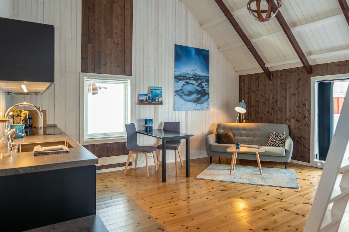 Ferienhütte, 1 Schlafzimmer, Küche (Myklebustbua #1) | Wohnzimmer